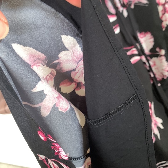 NWT Judith & Charles black raspberry floral dress Nordstrom - Picture 5 of 10